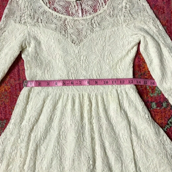Free People Shake It Up Off White Lace Dress XS - Picture 3 of 5